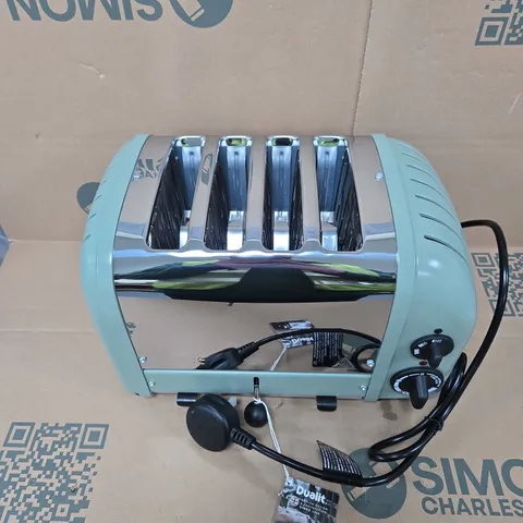 DUALIT 4 SLICE CLASSIC TOASTER IN SAGE GREEN 
