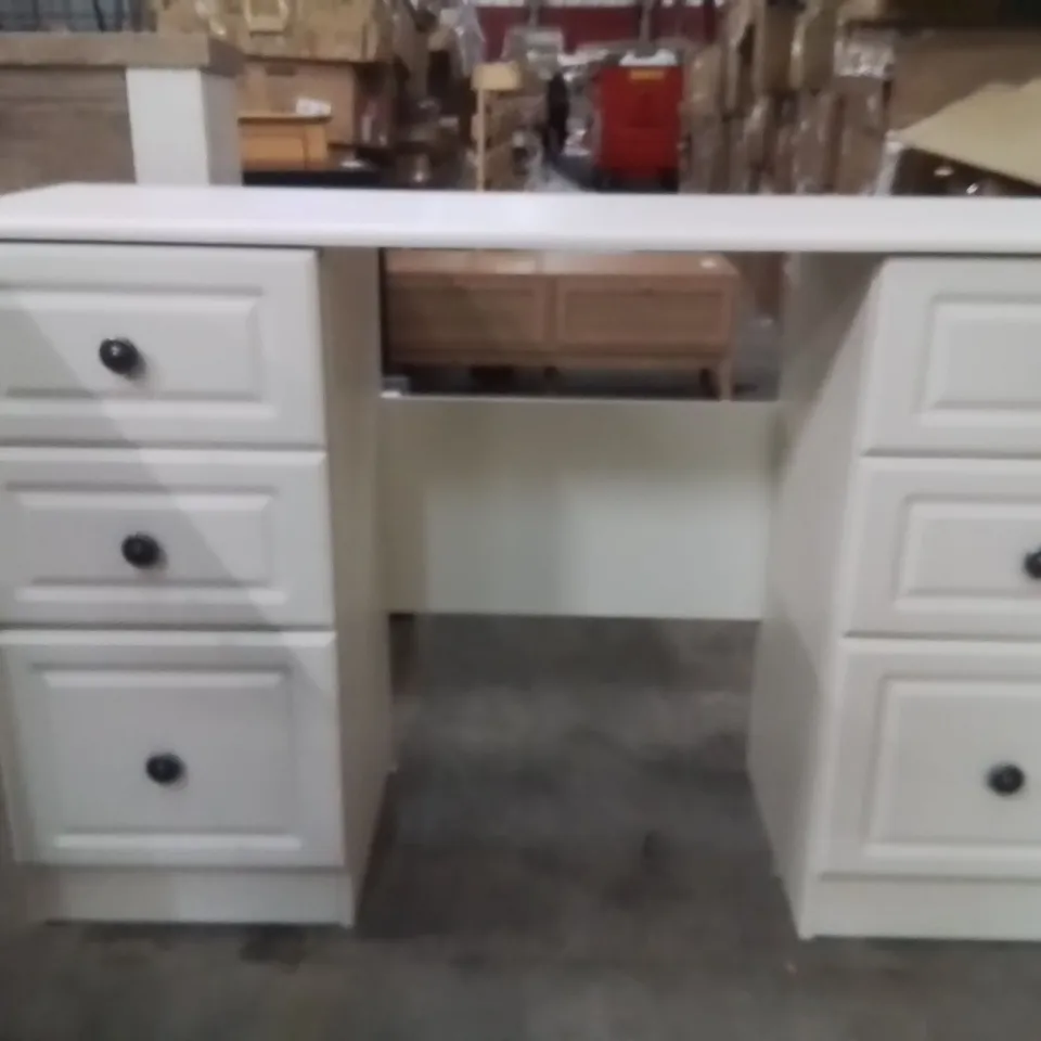 COMPUTER DESK WITH STORAGE WHITE