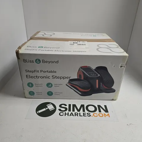 BOXED BLISS & BEYOND STEPFIT PORTABLE ELECTRIC STEPPER