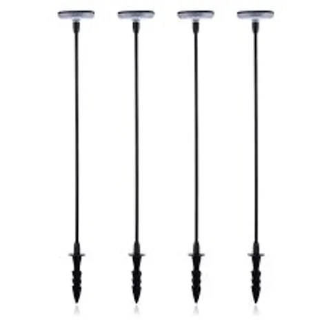 GRUMPY GARDENER SET OF 4 SWAY SOLAR LIGHTS