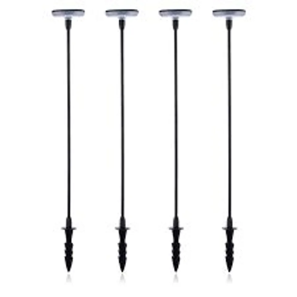 GRUMPY GARDENER SET OF 4 SWAY SOLAR LIGHTS