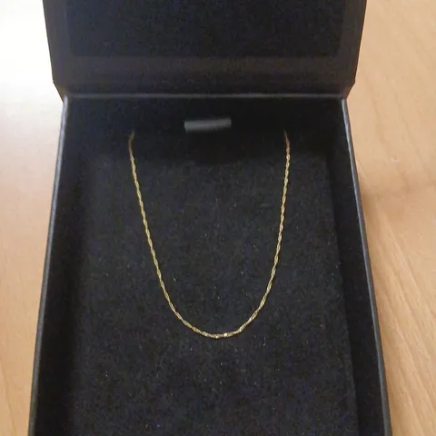 OUTLET GOLD 9CT ITALIAN GOLD SINGAPORE CHAIN NECKLACE 0.60G 