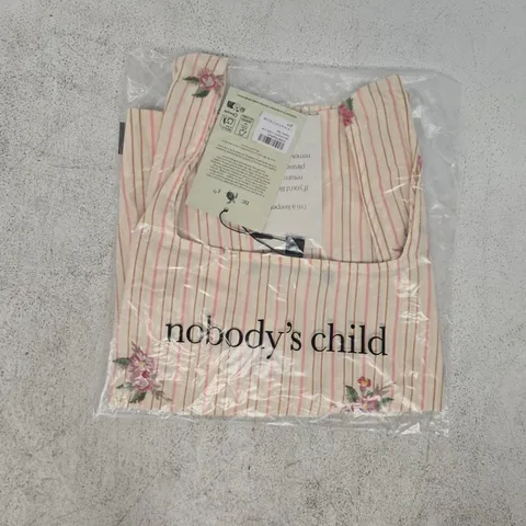 BAGGED NOBODY'S CHILD STANLEY TOP IN CREAM SIZE UK 14