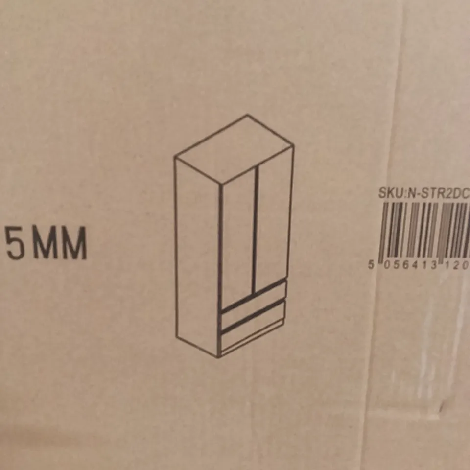 BOXED FW STYLE STORAGE COMBI ROBE WARDROBE - MATT WHITE (2 BOXES)