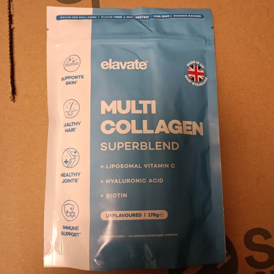 ELAVATE MULTI COLLAGEN SUPERBLEND – UNFLAVOURED 178G
