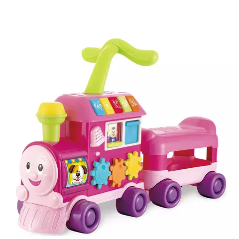 WALKER RIDE-ON LEARNER TRAIN - PINK 