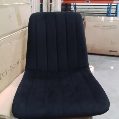 BOXED CUMMER SET OF TWO BLACK DINING CHAIRS