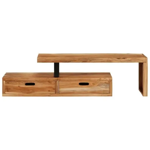 BOXED SUFFOLK TV STAND SOLID WOOD RECLAIMED - BROWN (1 BOX)