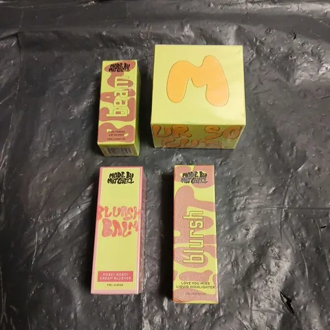 MADE BY MITCHELL LOT OF 4 ASSORTED SEALED COSMETIC PRODUCTS TO INCLUDE - LIP FROST BALM - POSEY ROSEY CREAM BLUSHER - LOVE YOU MISS LIQUID HIGHLIGHTER - ETC