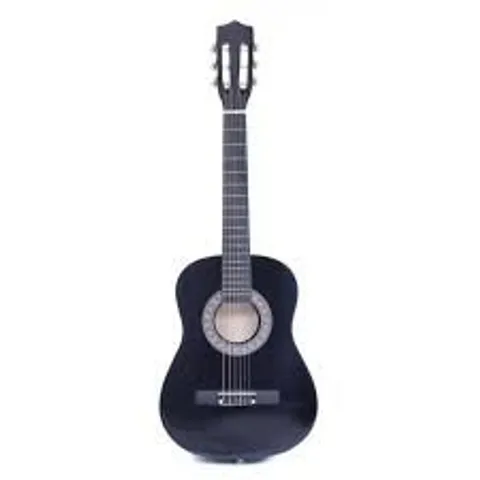 OYPLA BLACK 34" HALF SIZE 1/2 6 STRING CLASSICAL ACOUSTIC GUITAR 