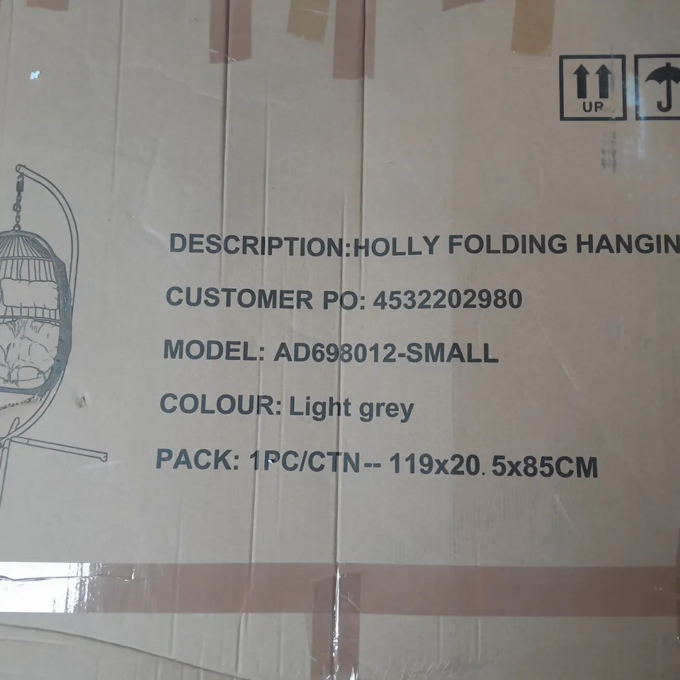 BOXED INNOVATORS HOLLY FOLDING COCOON CHAIR - COLLECTION ONLY