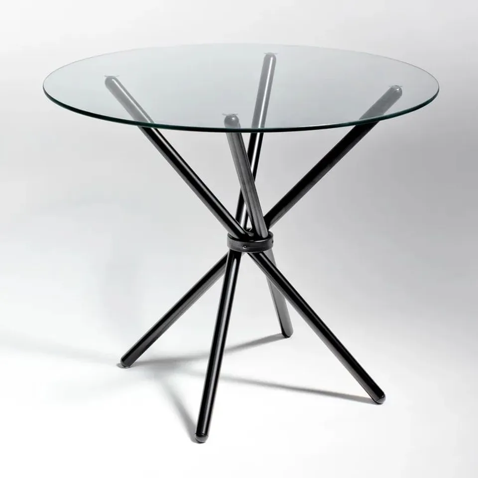 BOXED METAIRIE 90CM PEDESTAL DINING TABLE (2 BOXES)