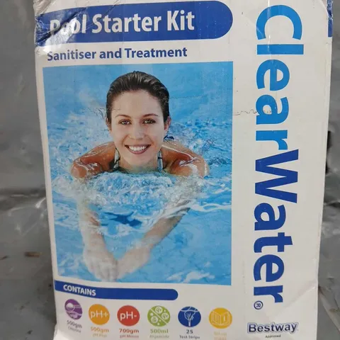 BOXED CLEAR WATER POOL STARTER KIT - COLLECTION ONLY