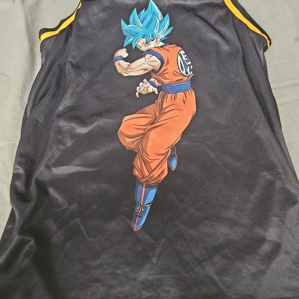 DRAGONBALL Z BLACK SPORTS VEST - 14/15 YEARS 170CM