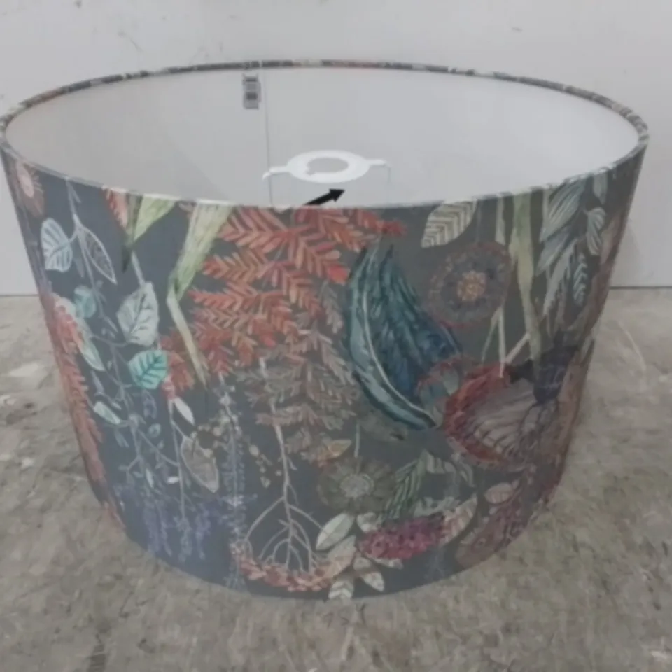BOXED LADY AMHERST COTTON DRUM LAMP SHADE