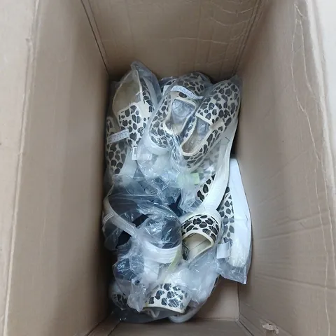 A MIX OF APPROXIMATELY 8 PAIRS OF SHOES