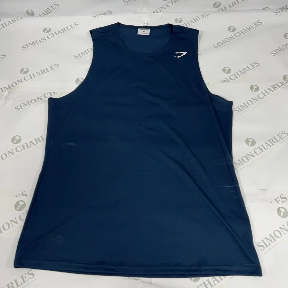 GYMSHARK TRAINING TANK TOP IN NAVY SIZE MEDIUM