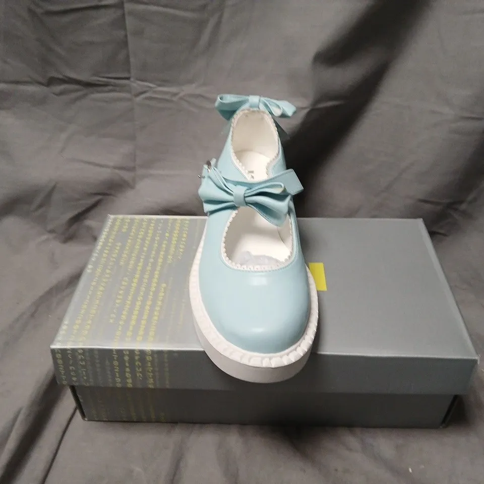 BOXED KOI FAIRY LACE DOILY MARY JANES – BABY BLUE, UK6