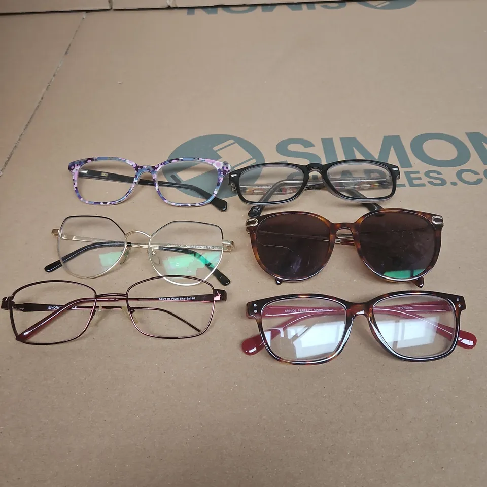 APPROXIMATELY 300 ASSORTED LOOSE CORRECTIVE GLASSES & SUNGLASSES IN VARIOUS STYLES