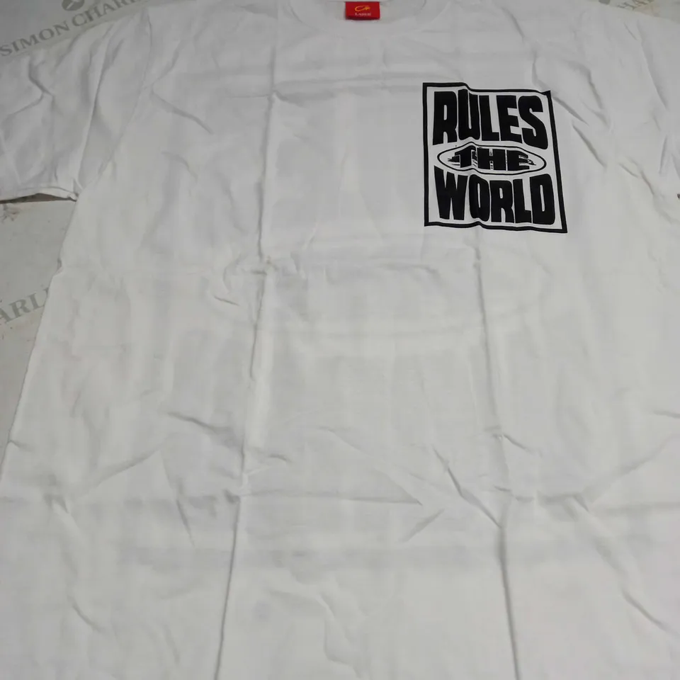 CORTEIZ RULES THE WORLD T-SHIRT SIZE M 