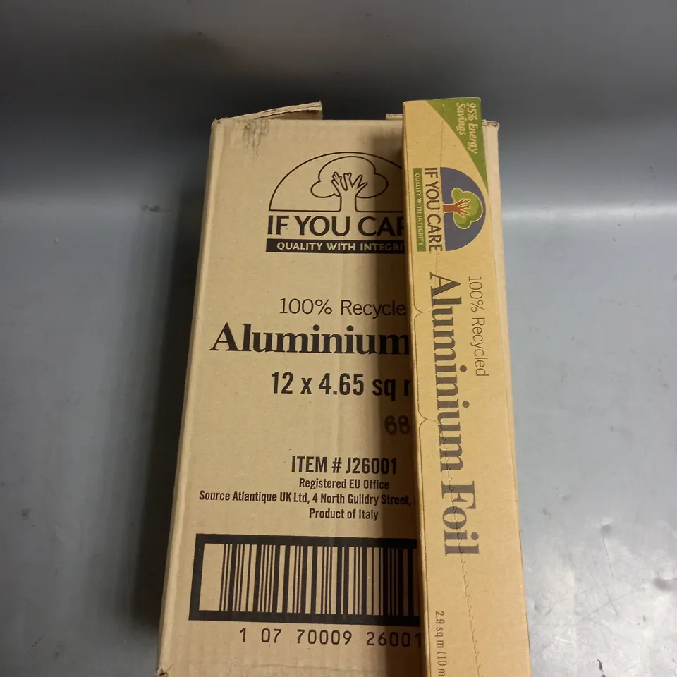 BOX OF X12 ALUMINIUM FOIL 10M EACH