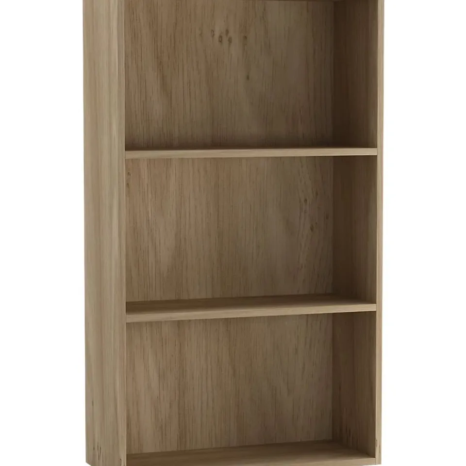 BOXED OAKLEIGH 3 TIER BOOKCASE - OAK (1 BOX)