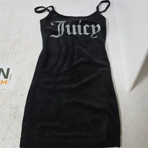 JUICY COUTURE BLACK VELVET STRAPPY TOP - XS