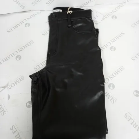 ABERBROMBIE AND FITCH FAUX LEATHER TROUSERS SIZE 27/4