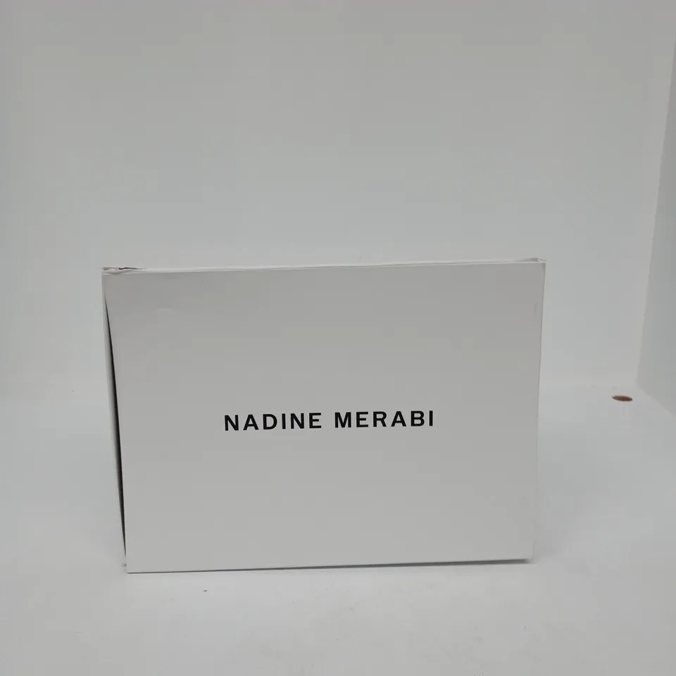 NADINE MERABI GOLD BOUCLÉ BLAZER – WOMEN'S DOUBLE‑BREASTED TWEED JACKET