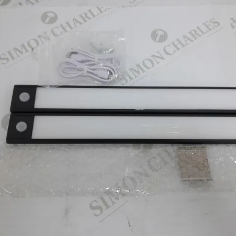 SET OF TWO SFIXX RECHARGEABLE MOTION SENSOR USB LIGHTS IN BLACK