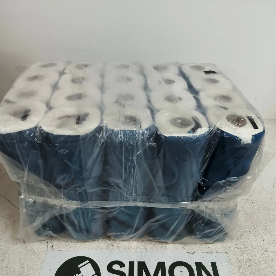BULK PACK OF BLUE-WRAPPED TOILET PAPER ROLLS – X60 ROLLS