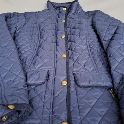 JOULES NAVY PADDED SMART JACKET - UK 12 