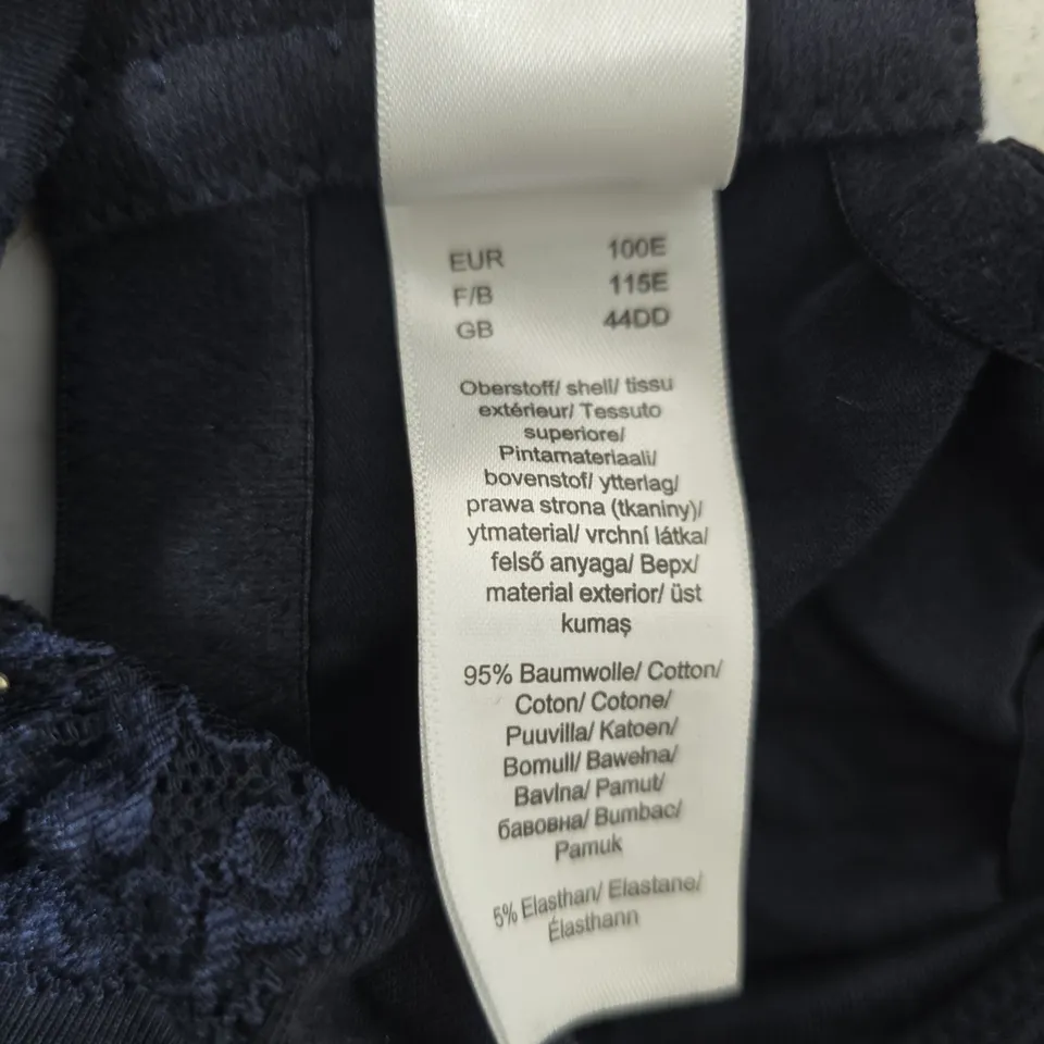 BONPRIX WOMEN’S BRA SET – 3-PACK (NAVY WITH LACE, BLACK, WHITE) UK 44DD (EU 100E)