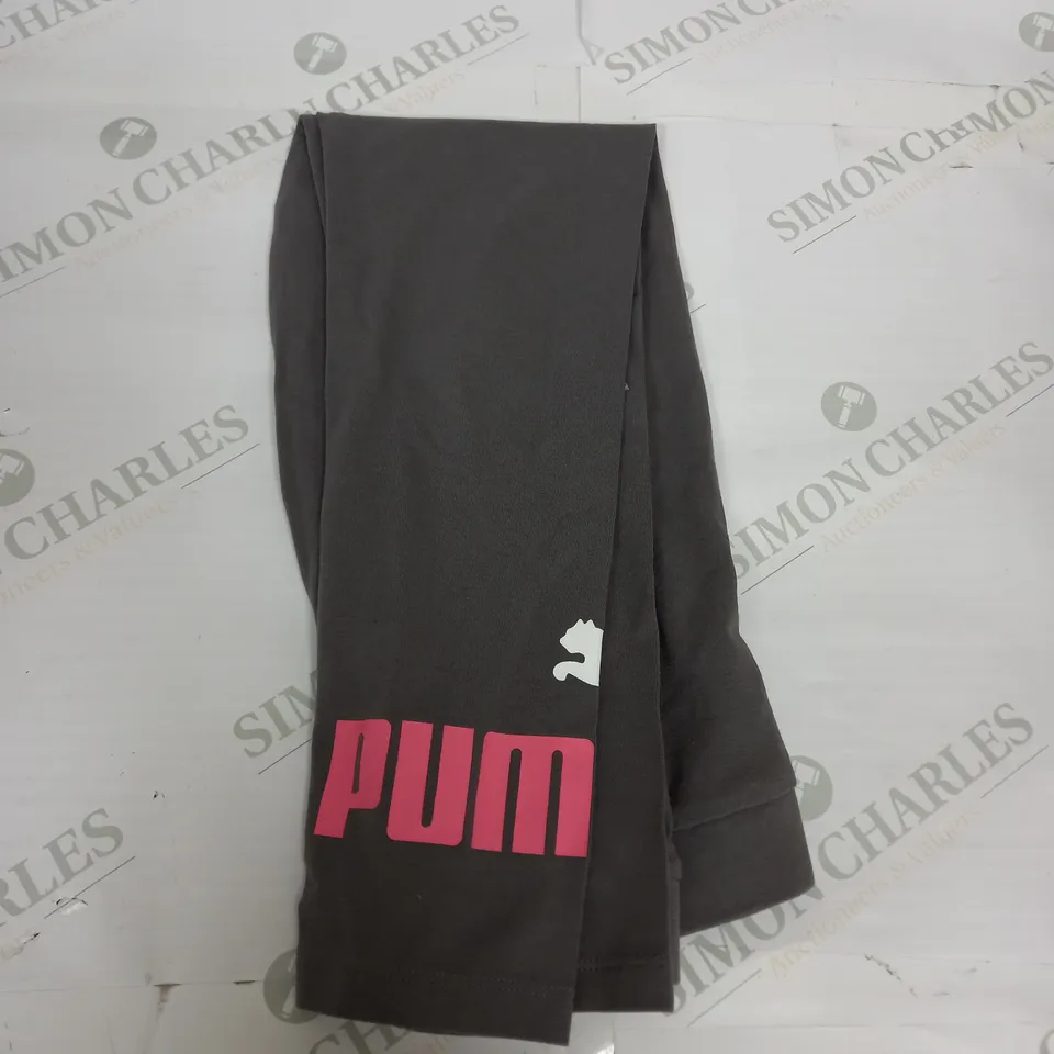 GIRLS PUMA GRAPHIC LEGGINGS SIZE 9-10 YEARS