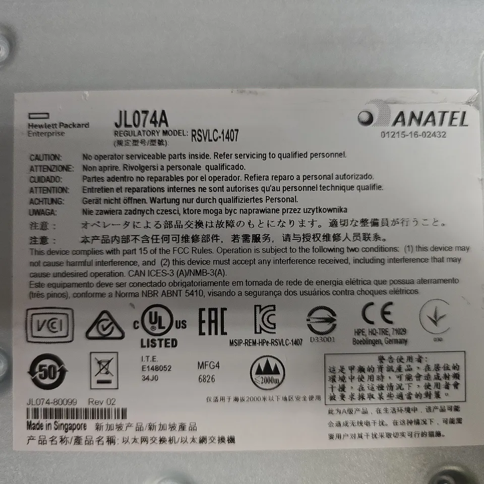 HPE ARUBA 3810M 48G POE+ 1-SLOT SWITCH (JL074A) – REFURBISHED/REMAN