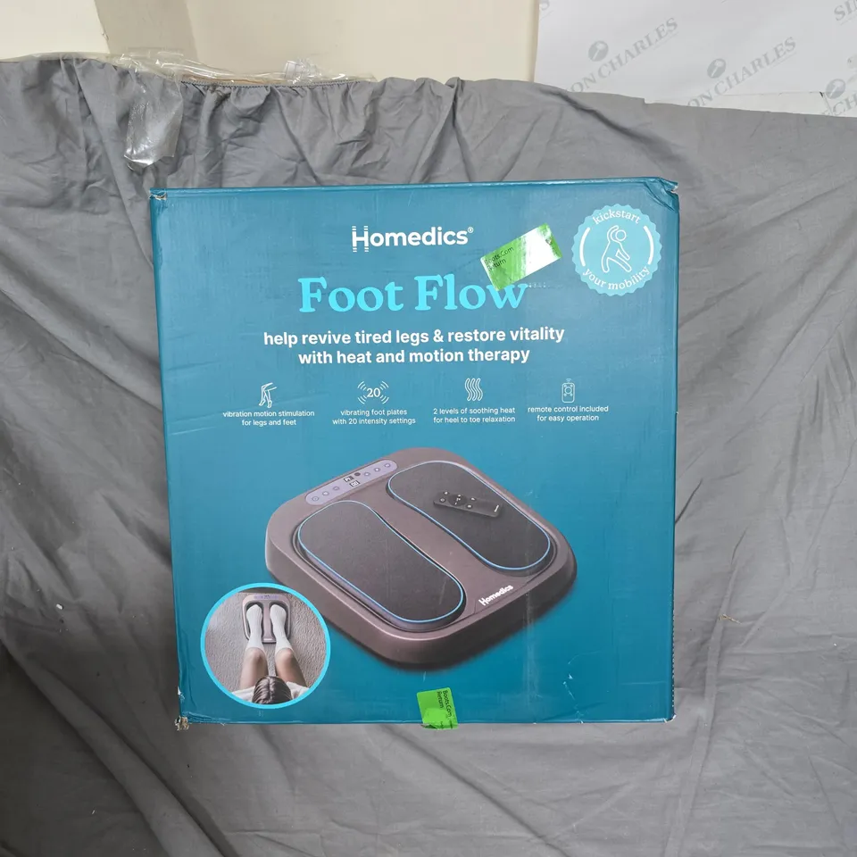 HOMEDICS FOOT FLOW FOOT MASSAGER – BOXED