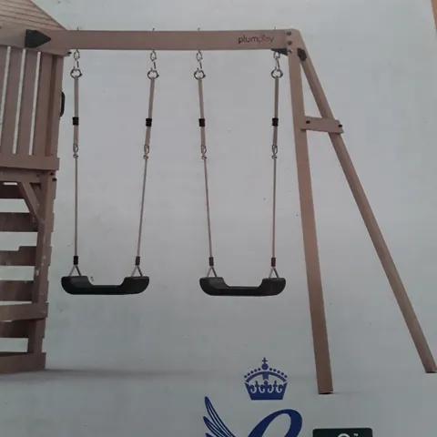 PALLET CONTAINING 2 SPARE PLUM WOODEN LOOKOUT TOWER SWING ARMS