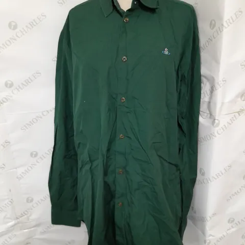 VIVIENNE WESTWOOND MAN BUTTON UP SHIRT IN GREEN SIZE EU 50