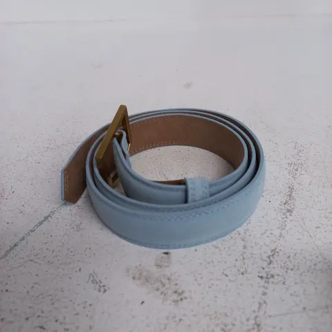 FAIRFAX & FAVOR WOMEN'S FELBRIG BELT – SKY BLUE SUEDE, UK SIZE MEDIUM