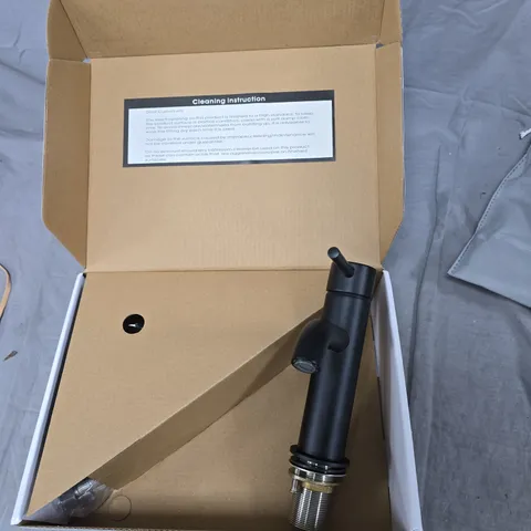 CUBICO EZRA BASIN MONO MATT BLACK BASIN TAP