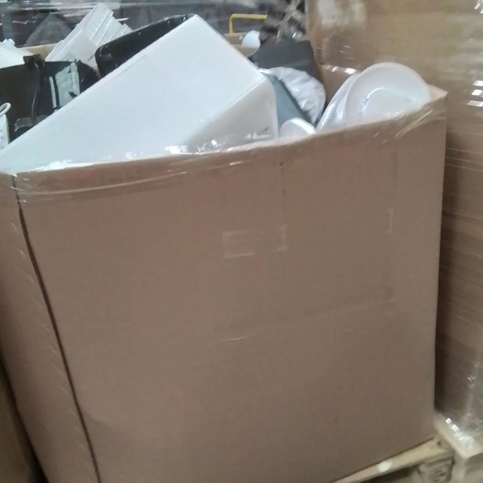 PALLET CONTAINING A LARGE QUANTITY OF ELECTRICAL PRODUCTS TO INCLUDE;AIR COOLER,FAN,EXTENSION LEAD,AIR FRYER,KETTLE