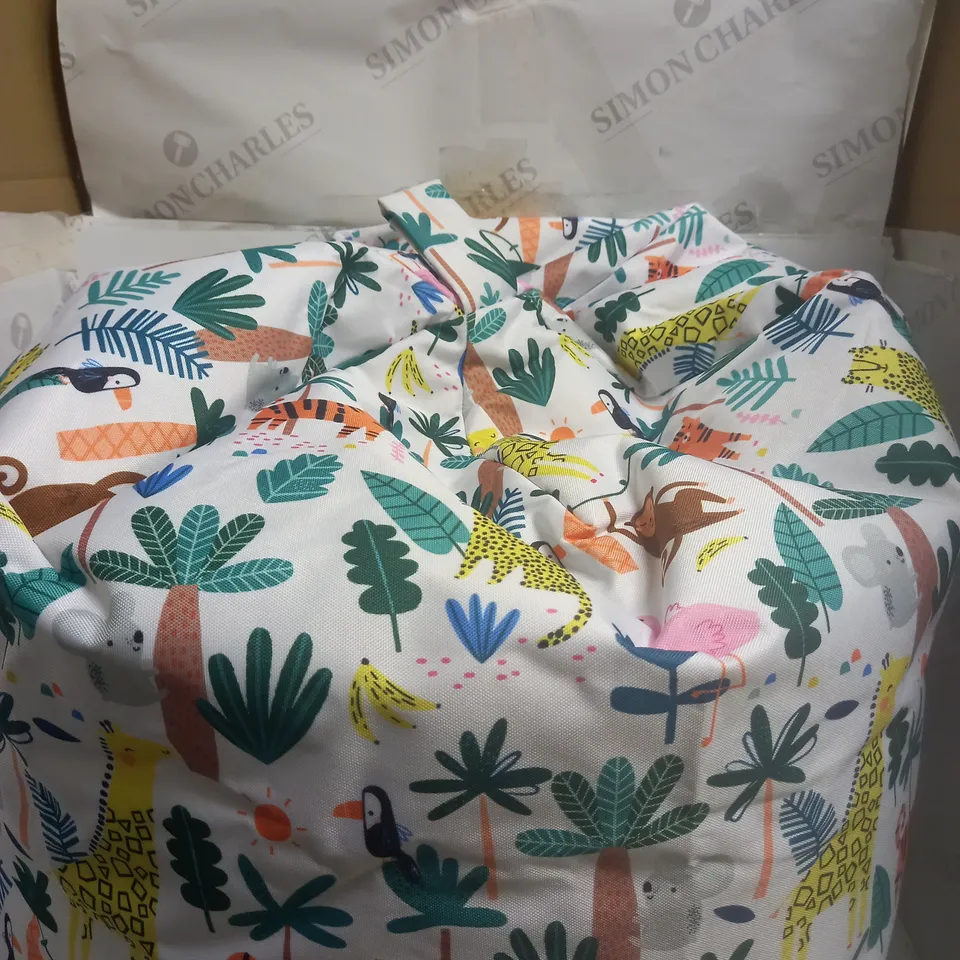 BRAND NEW ANIMAL PRINT SAFARI THEMED KIDS BEAN BAG