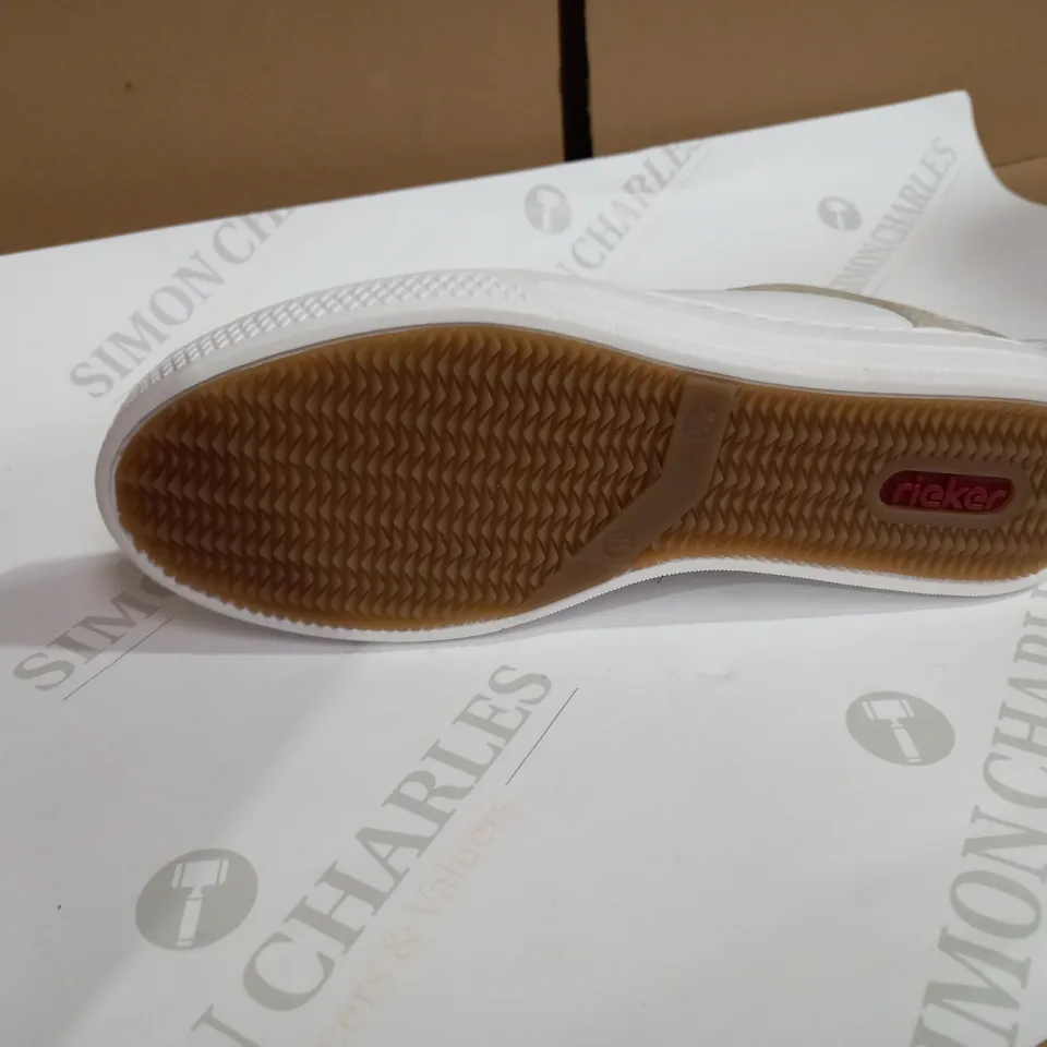 RIEKER WHITE TRAINERS SIZE 6.5