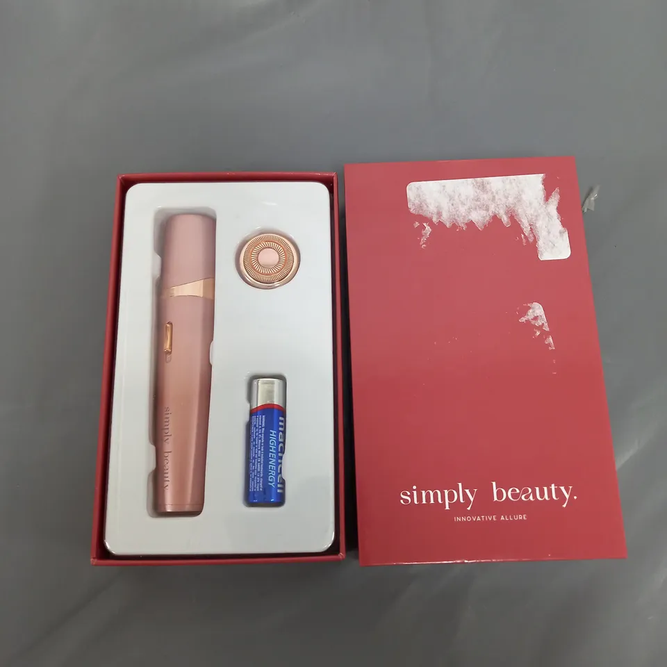 BOXED SIMPLY BEAUTY SINGLE HAIR EPILATOR IN ROSE GOLD