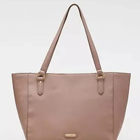 RUTH LANGSFORD SOFT LEATHER TOTE LATTE