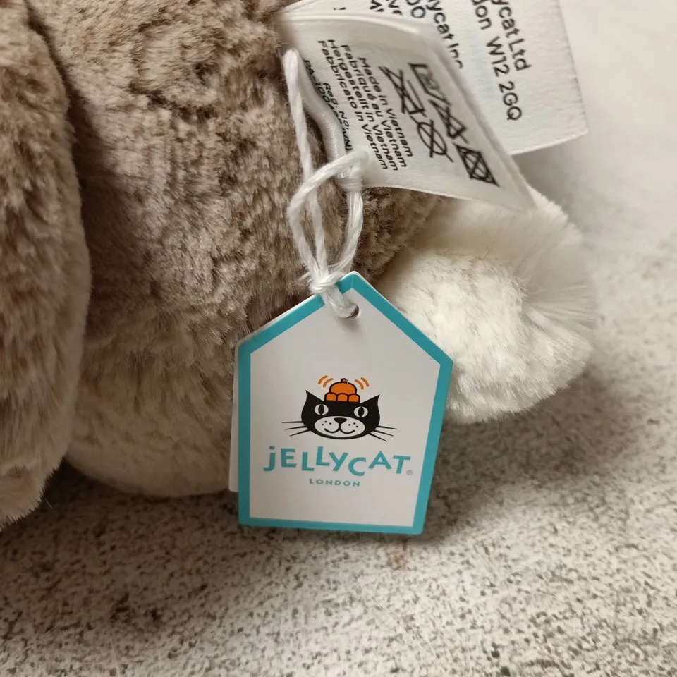 JELLYCAT LONDON BEIGE BUNNY PLUSH WITH TAGS