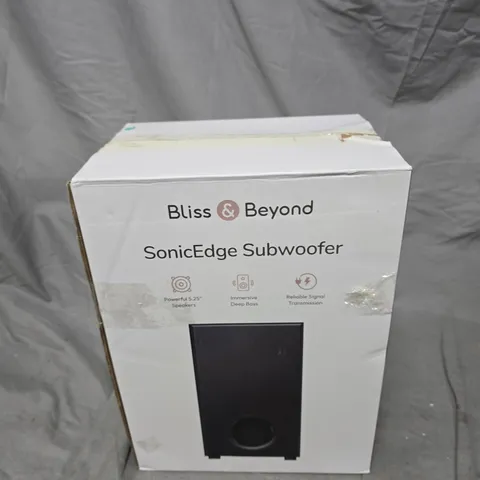 BLISS & BEYOND SONICEDGE SUBWOOFER – BOXED