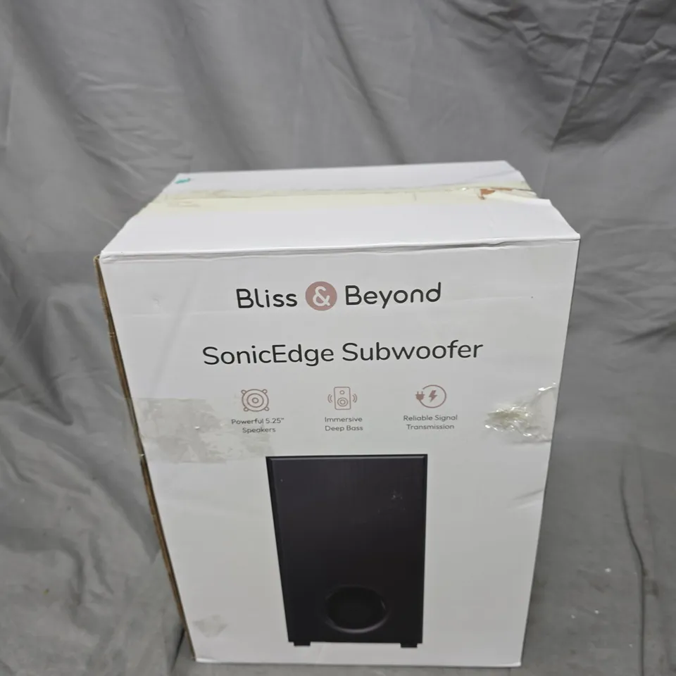 BLISS & BEYOND SONICEDGE SUBWOOFER – BOXED