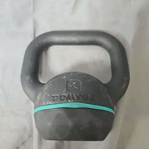 DOMYOS KETTLEBELL – BLACK WITH TEAL BAND - 6KG