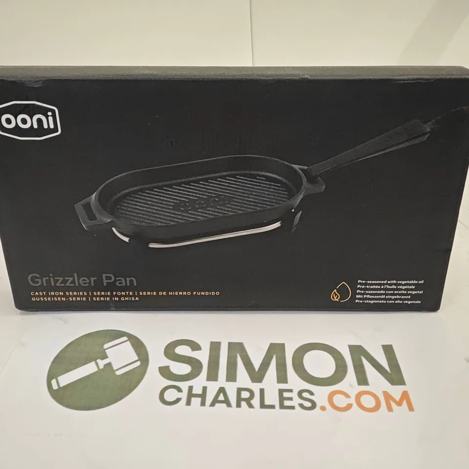 BOXED OONI CAST IRON GRIZZLER PAN